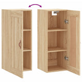 Wall Mounted Cabinet Sonoma Oak 34.5x34x90 cm Engineered Wood 830479