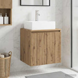 Wall-Mounted Sink Vanity Artisan Oak 49.5 x 41 x 62.5 cm 890421