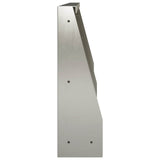 Retaining Wall 2 pcs 40 x 12 x 40 cm Stainless Steel Silver 8015252