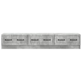 TV Cabinet Concrete Grey 147 x 34.5 x 27 cm Engineered Wood 895858