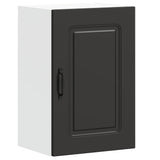 Kitchen Wall Cabinet Kalmar Black Engineered Wood 853548