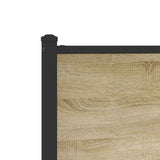 Metal Bed Frame without Mattress Sonoma Oak 150x200 cm King Size 3301399