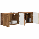 TV Wall Cabinet Wall-mounted 2 pcs Old Wood 59.5 x 31 x 40 cm 892346