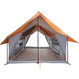 Camping Tent 5-Person Grey and Orange Waterproof 4009541