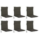 Low Back Chair Cushion GEMERT 6 pcs 100% Polyester Anthracite 946470