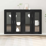 Wall Mounted Cabinet 2 pcs Black oak 69.5 x 34 x 90 cm 3334316