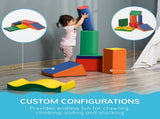 Soft Play Set, 7 Piece Foam Blocks, Toddler Climb and Crawl Activity Play Set for 1-3 Years, T3398P348553