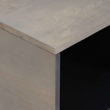 Coffee Table Grey 80 x 50 x 40 cm Solid Mango Wood 4018776