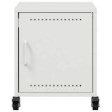 Bedside Cabinet White 36x39x43.5 cm Steel 846624