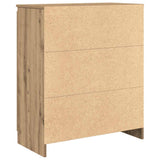 Sideboard with Drawers Artisan Oak 71x35x84 cm Engineered Wood 861588