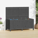 Garden Storage Box Grey 147x68x64 cm Solid Wood Pine 823852