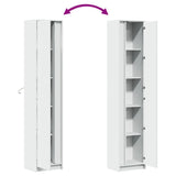 Highboard with LED White 41.5x32.5x200 cm Engineered Wood 3307898