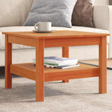 Coffee Table Wax Brown 55x55x40 cm Solid Wood Pine 847175
