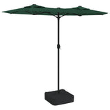 Double-Head Garden Parasol Green 316x145 cm 362962