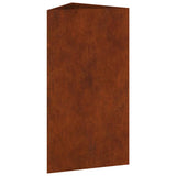 Garden Planter 40x34.5x75 cm Corten Steel 824546