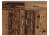 Sideboard with Drawer Old Wood 78 x 38 x 80 cm Engineered Wood 871675
