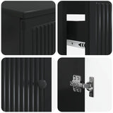 3 Piece Bathroom Cabinet Set EDE Engineered Wood 3417820