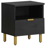 Bedside Cabinet Black 40x33x46 cm Engineered Wood 4017655