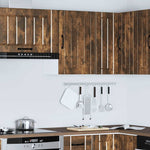 ZNTS Kitchen Wall Cabinet Lucca Smoked Oak Engineered Wood 853792