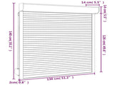 Roller Shutter Manual Anthracite 130 x 140 cm 42047072