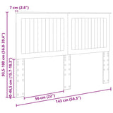 Headboard with Headboard Artisan Oak 140 cm Engineered wood 887768