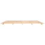 ZNTS Bed Frame without Mattress 180x200 cm Super King Solid Wood Pine 824583