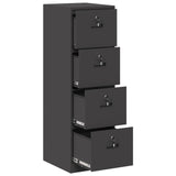 File Cabinet 2 pcs Black 44 x 50 x 139 cm Cold-Rolled Steel 3406154