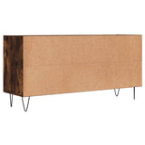 TV Cabinet Smoked Oak 103.5x30x50 cm Engineered Wood 826993