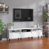 TV Cabinet White 150x30x44.5 cm Engineered Wood 831917