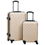 Hardcase Trolley Set 2 pcs Gold ABS 92431
