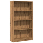 ZNTS Bookcase Artisian Oak 80x24x143 cm Engineered Wood 857852