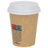 Paper Coffee Cup Lids 80 mm 8oz 1000 pcs White Plastic 4102803
