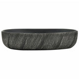 Countertop Basin Black Oval 59x40x14 cm Ceramic 155102