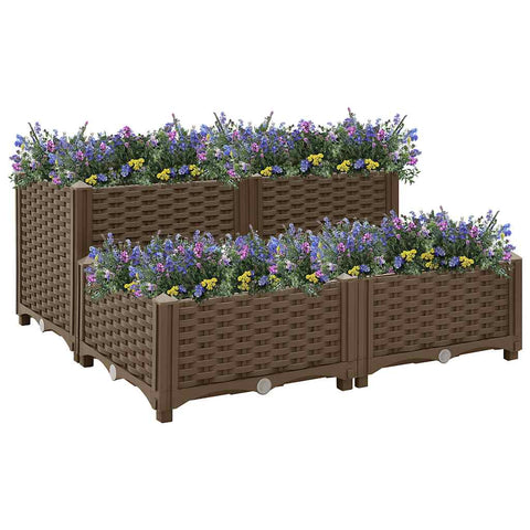 Raised Bed 80x80x38 cm Polypropylene 316523