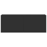 3 Piece TV Cabinet Set Black Engineered Wood 3114471