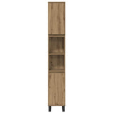 Bathroom Furniture Set with Storage 3 pcs Brown Engineered wood 3378511