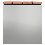 Garden Bench Silver 40 x 40 x 43 cm Galvanised steel 874917