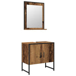 Bathroom Furniture Set with Storage 2 pcs Brown 60 x 33 x 60 cm 3334327
