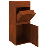 Parcel Drop Box Rusty 41 x 38 x 103 cm Weathering Steel 874939