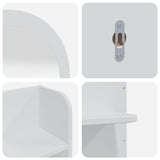 Dressing Table Set FAUSKE 4 pcs White 100 x 50 x 143 cm 3438584