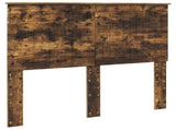 Bed Frame Smoked Oak 120 x 200 cm Solid Pine Wood 3411032