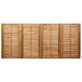 Garden Dining Set 7 pcs Solid Acacia Wood and Stainless Steel 3334819