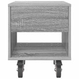 Bedside Table Grey Sonoma 40.5 x 40 x 48 cm Engineered Wood 891066