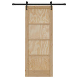 Sliding Door ORKDAL Brown 78 x 202 cm Solid Pine Wood 3333778