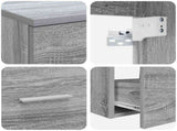 Bathroom Furniture Set 2 pcs Grey Sonoma Engineered Wood 3404005
