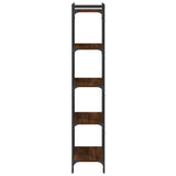 Bookcase 5-Tier Brown Oak 60x30x154 cm Engineered Wood 837661