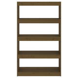 Book Cabinet/Room Divider Honey Brown 80x30x135.5 cm Wood Pine 808196