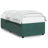 Bed Frame without Mattress Dark Green 80x200 cm Velvet 3284973