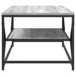 ZNTS Coffee Table with Shelf Grey Sonoma 90x50x40 cm Engineered Wood 868234