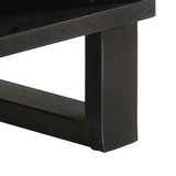 Coffee Table White 80x51x40 cm Solid Wood Mango 377459